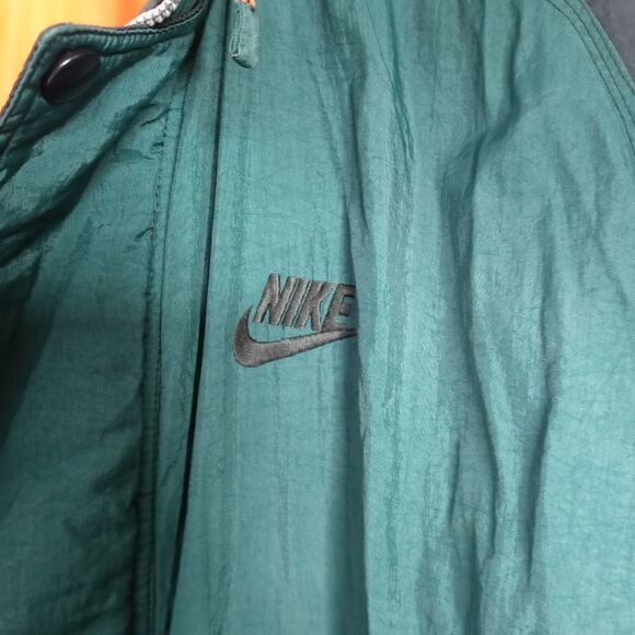 Vintage 80's Nike big logo long jacket size large - Picture 9 of 14